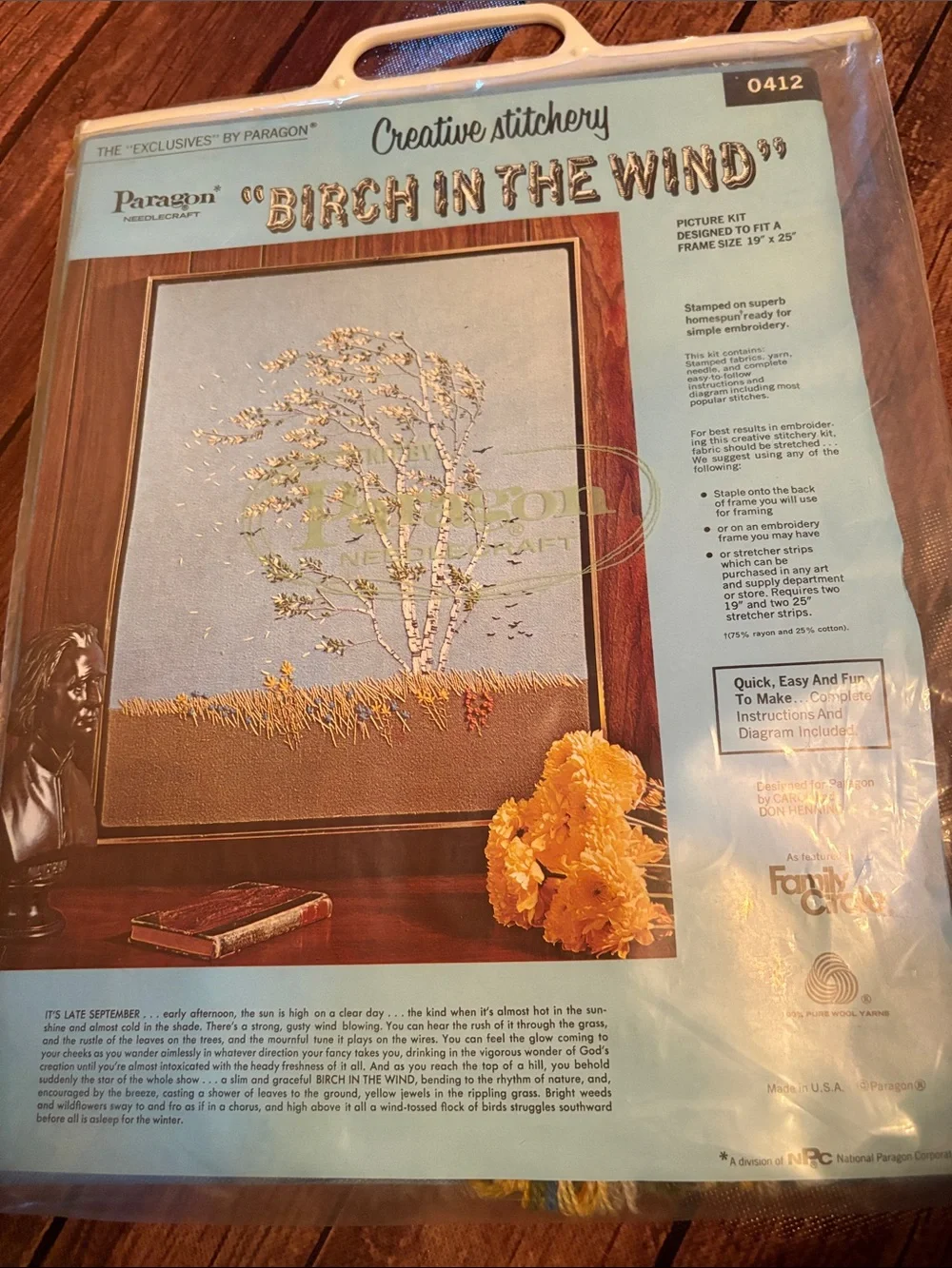 Vintage NWT Paragon Creative Stitchery Kit 